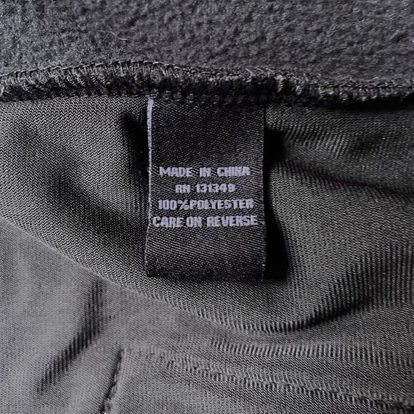 Full Zip Fleece Jacket Black With Gray Khaki Panels Men’s XL Mountain Fog - Picture 8 of 9